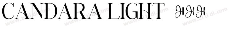 candara light字体转换